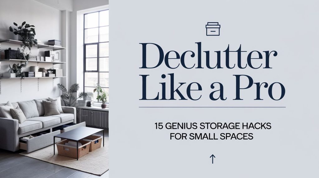 Declutter Like a Pro: 15 Genius Storage Hacks for Small Spaces