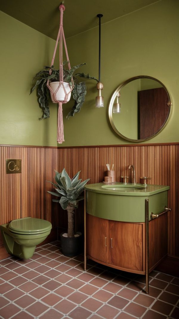 Baie Vintage, Baby! 7 Classic Green Bathroom Looks That’ll Transport