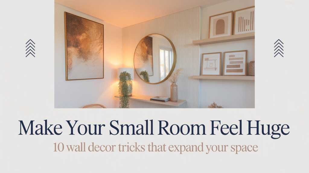 10 Wall Decor Tricks That Make Small Rooms Feel Huge (Without Knocking Down a Wall)