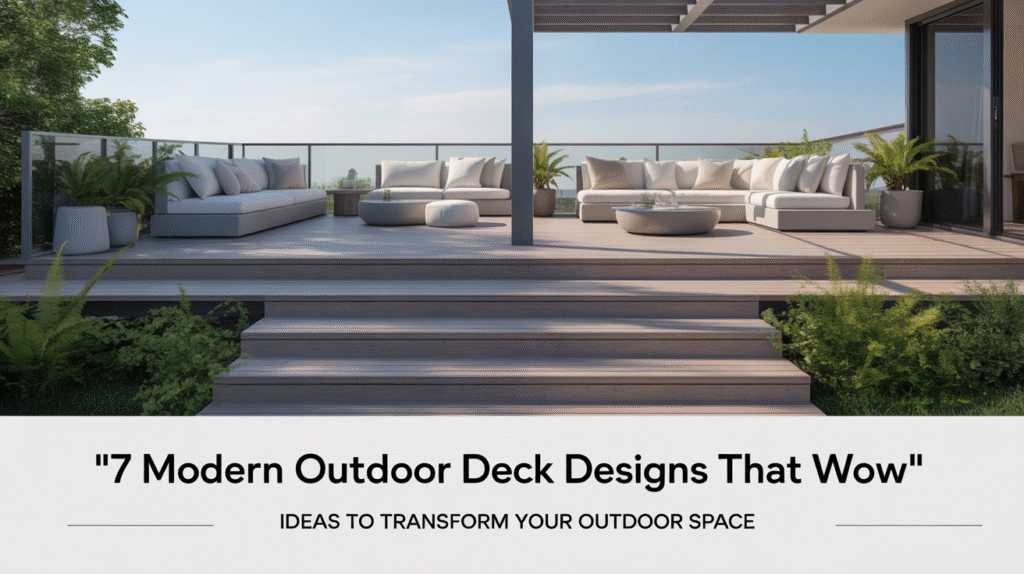 7 Modern Outdoor Deck Designs That Wow